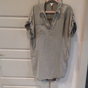 Cato Charcoal Shirt Dress